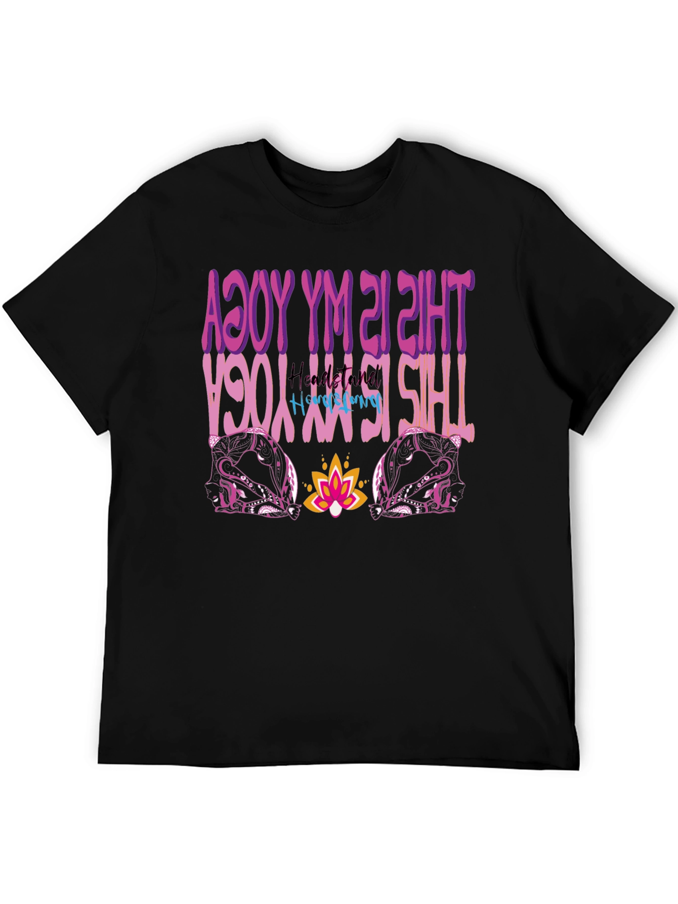 Yoga Headstand Mens Graphic Tee