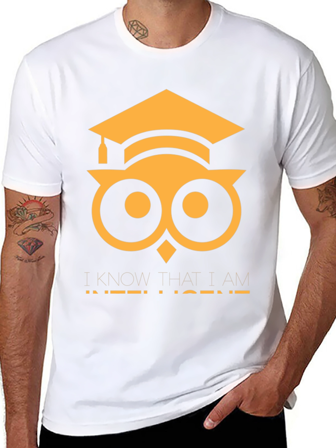 Intelligent Owl T-Shirt - Graduation Gift