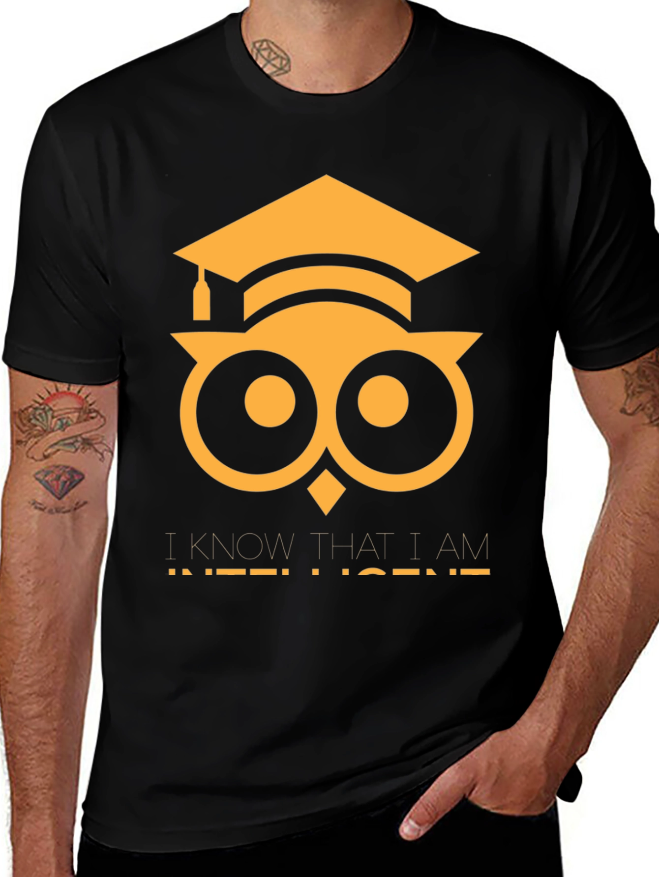 Intelligent Owl T-Shirt - Graduation Gift
