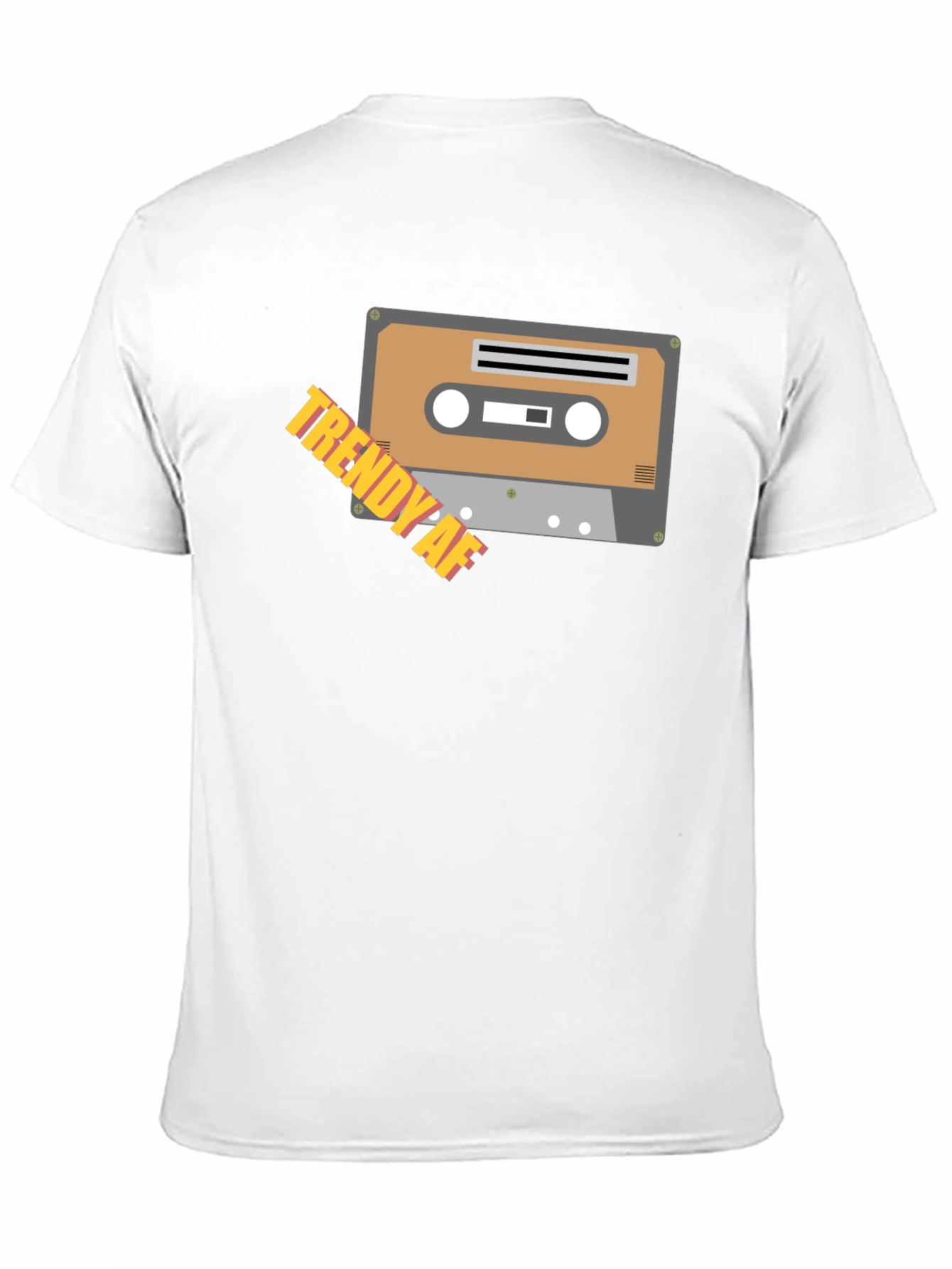Trendy AF Cassette Tape Graphic Black T-Shirt