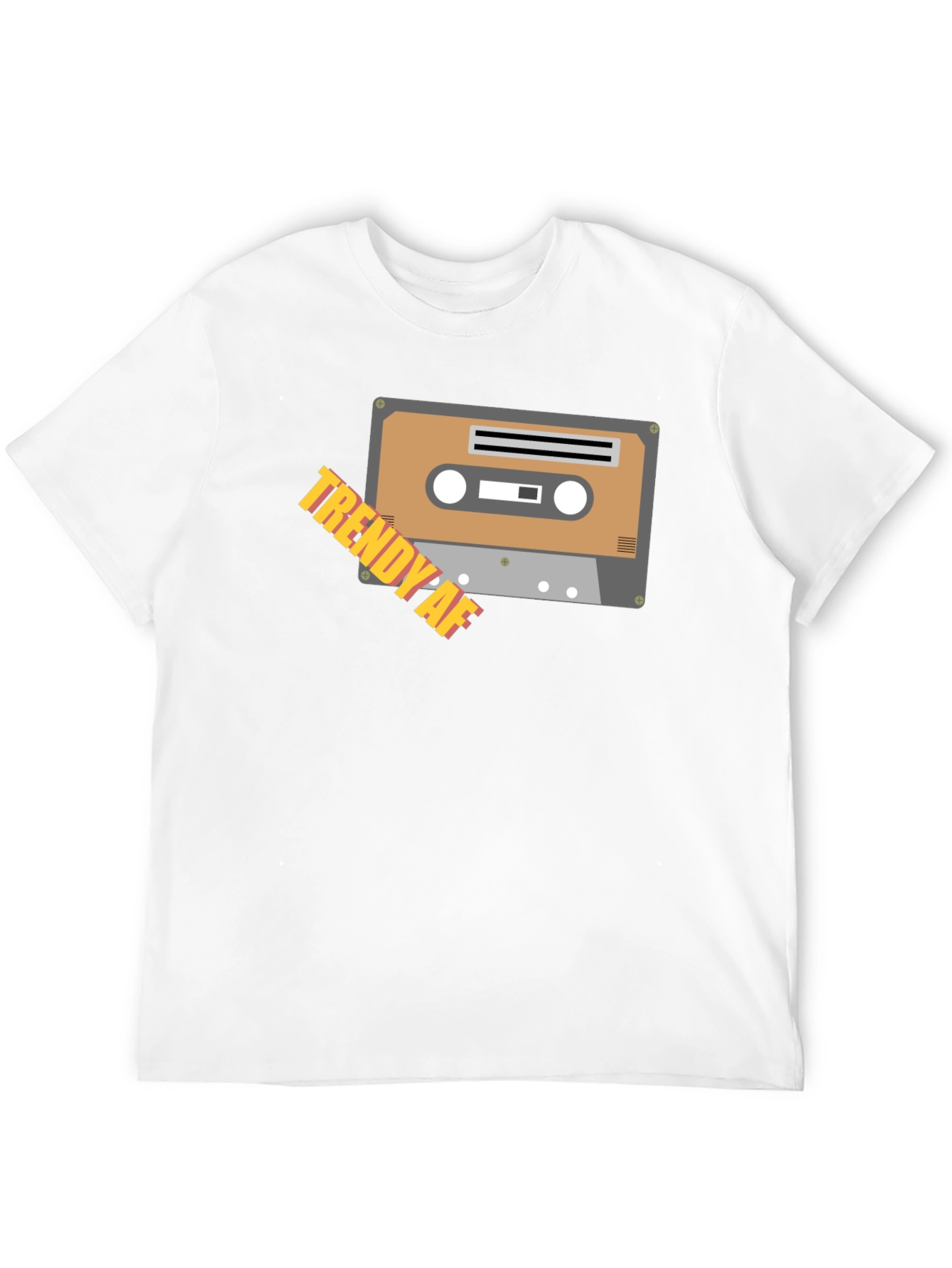 Trendy AF Cassette Tape Graphic Black T-Shirt