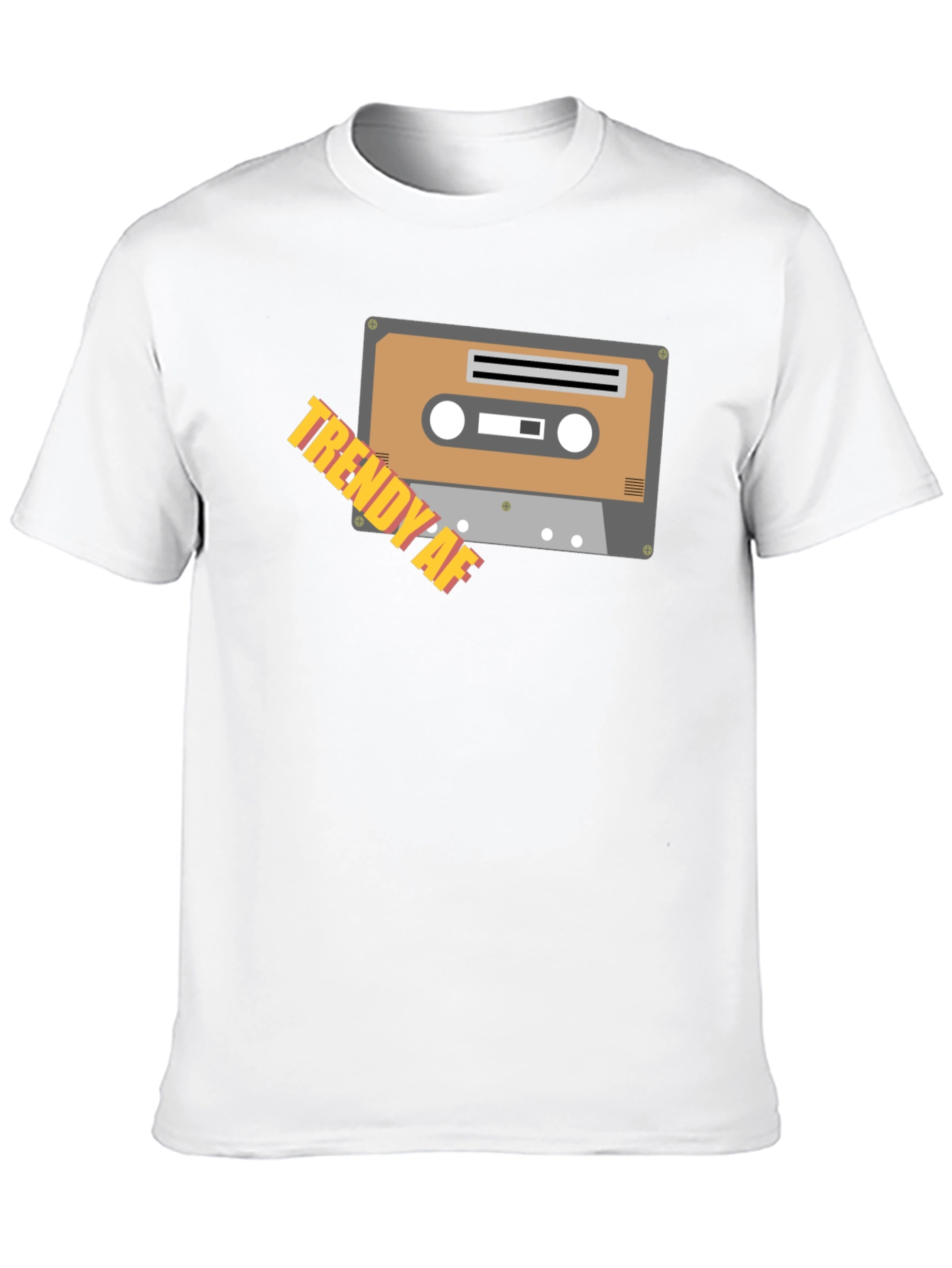 Trendy AF Cassette Tape Graphic Black T-Shirt