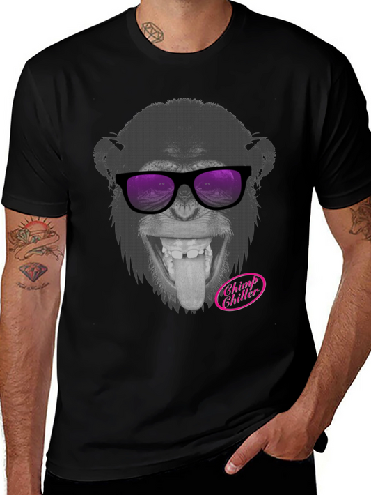 Chimp Chiller Graphic T-Shirt - Cool Ape Tee