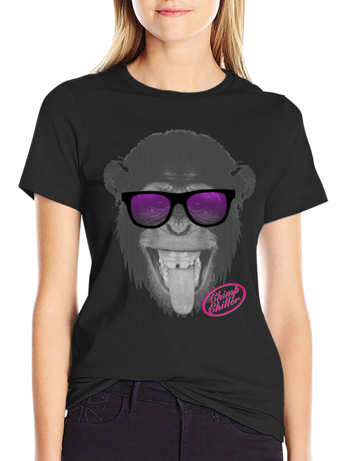 Chimp Chiller Graphic T-Shirt - Cool Ape Tee