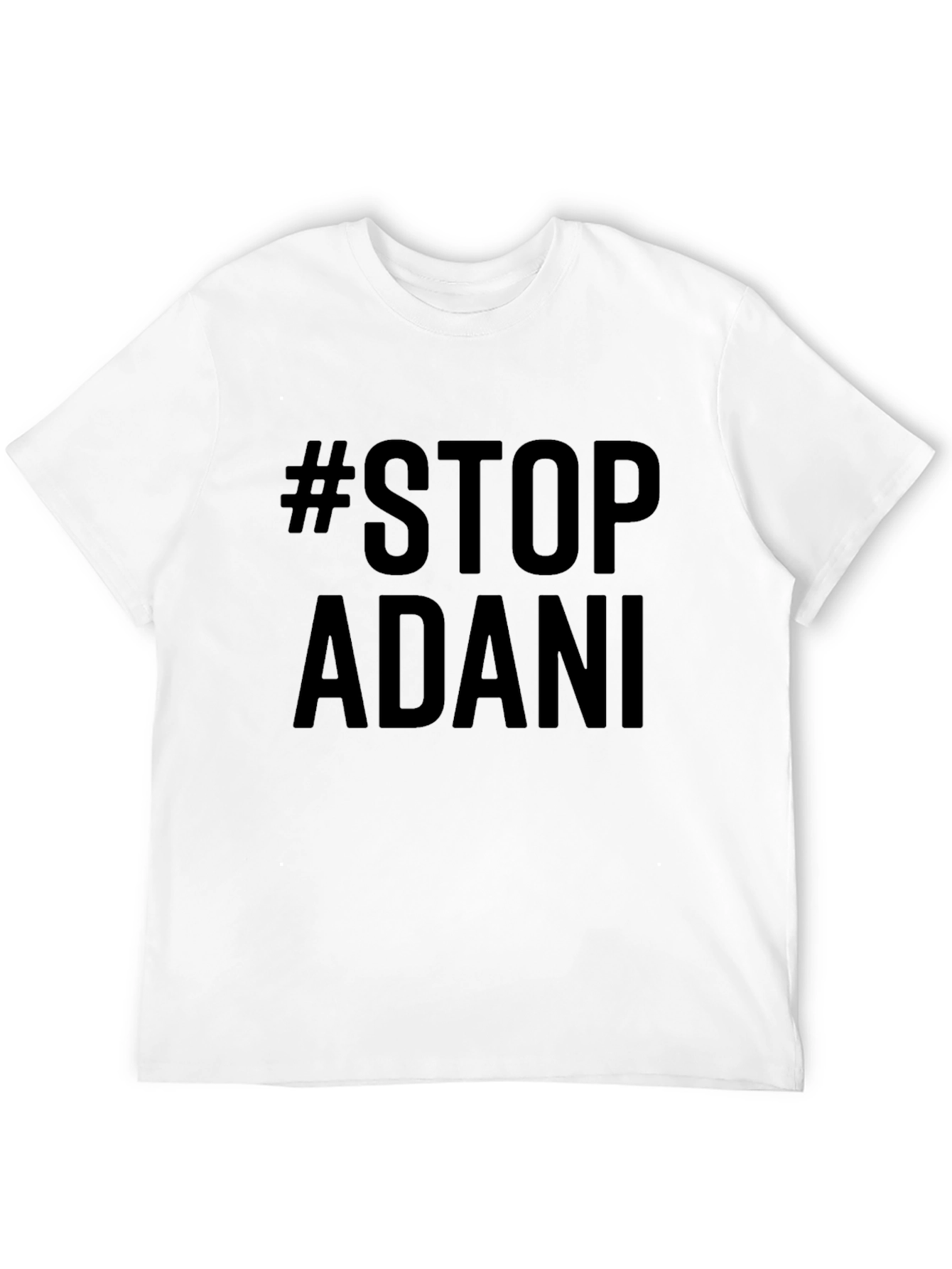 Stop Adani Black Tee - Protest Shirt