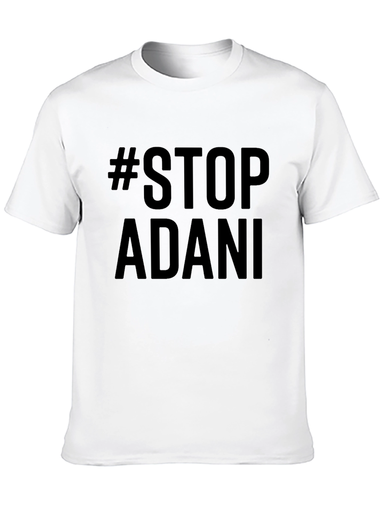 Stop Adani Black Tee - Protest Shirt