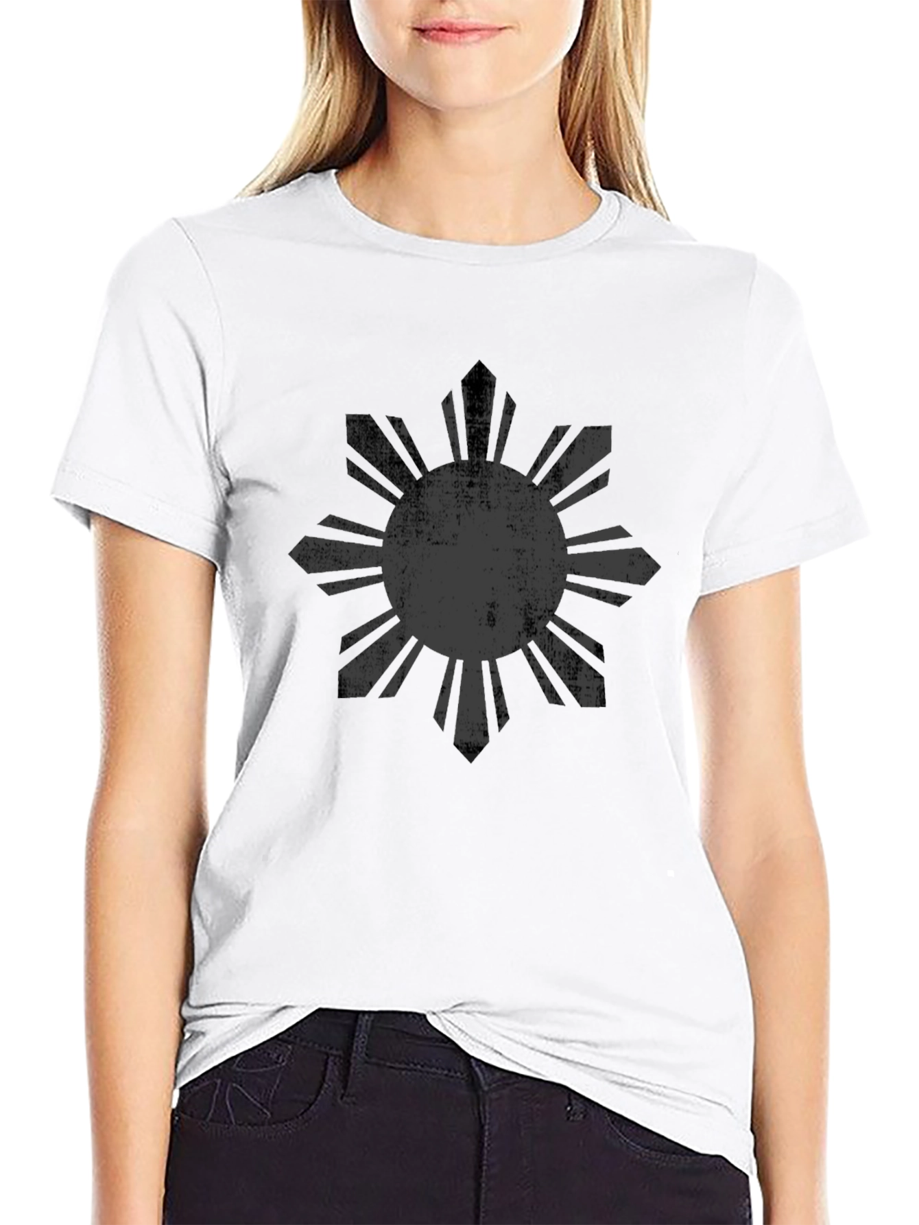 Filipino Sun T-Shirt - Distressed Design