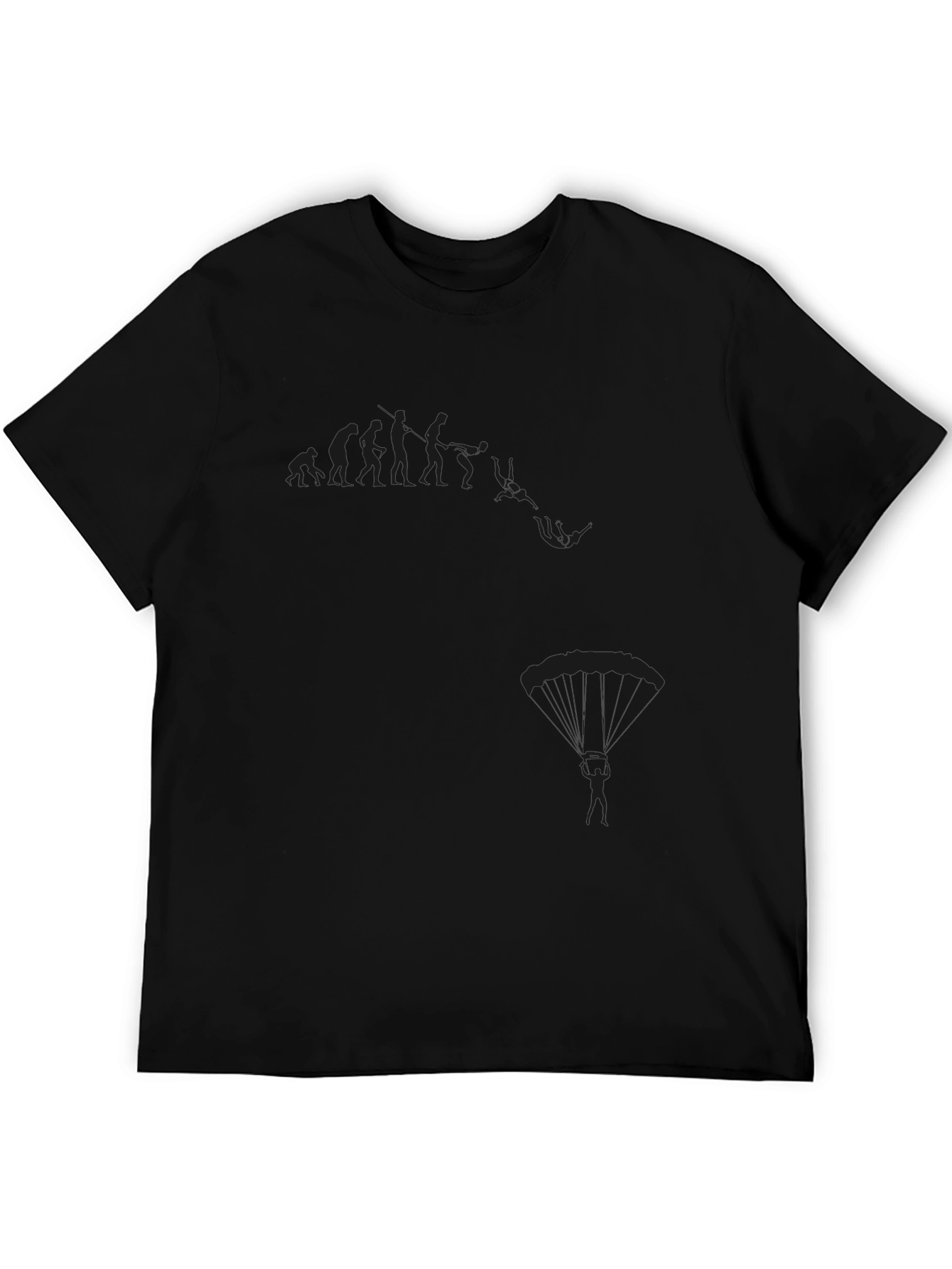 Skydiving Evolution Graphic T-Shirt