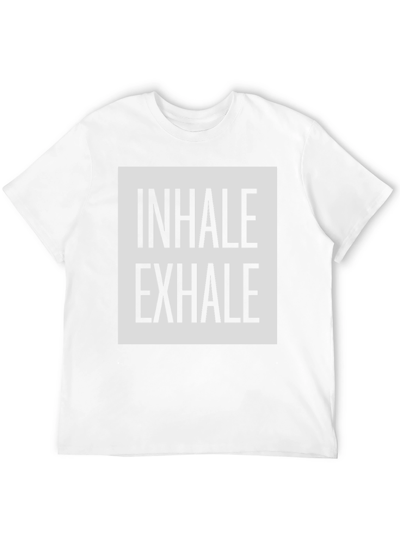 Inhale Exhale Graphic Print Black T-Shirt