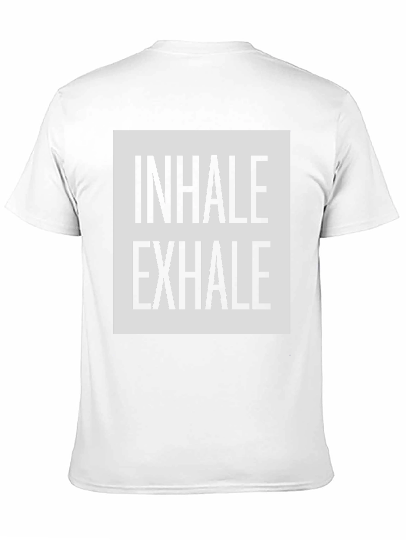 Inhale Exhale Graphic Print Black T-Shirt
