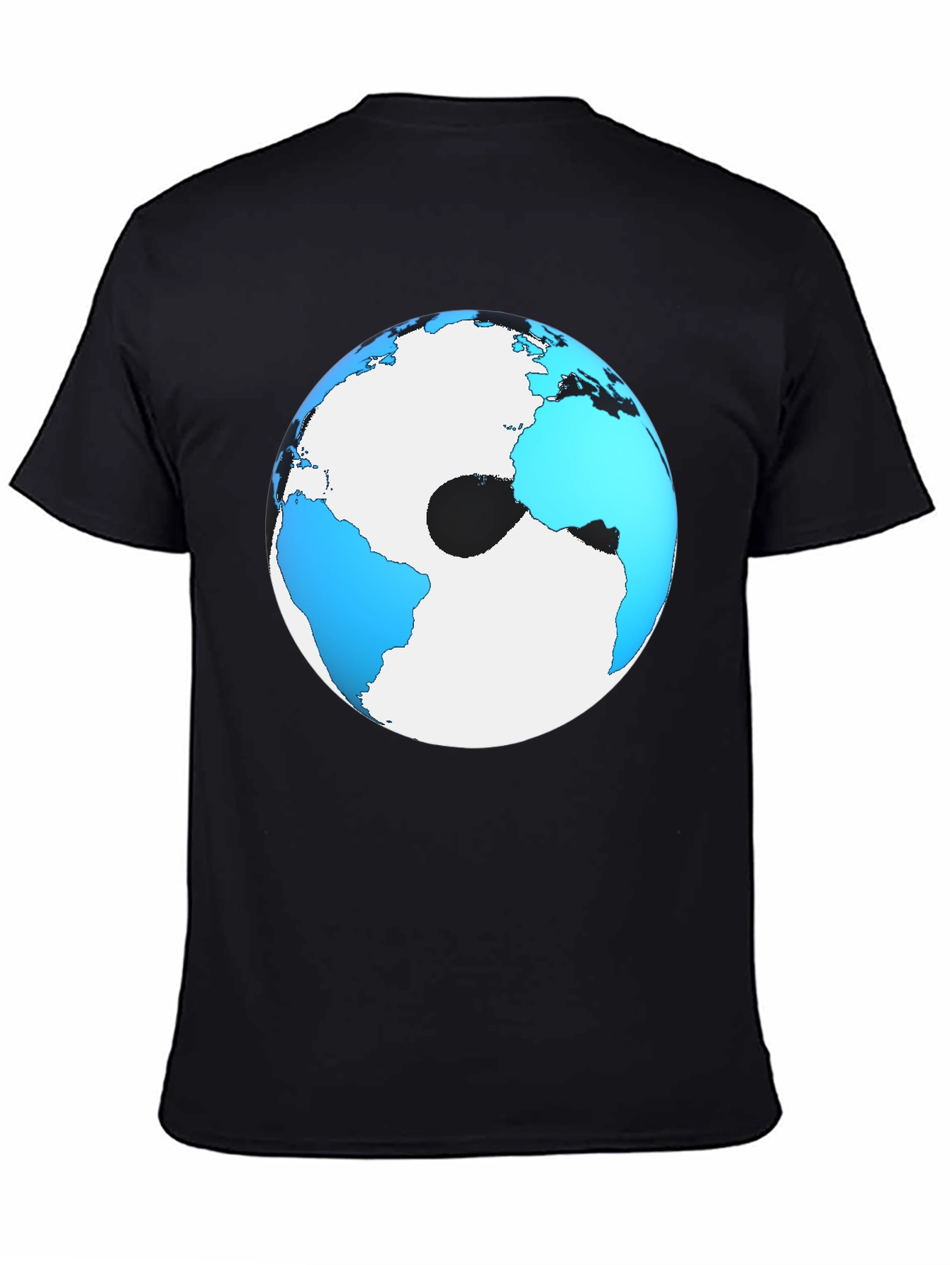 Earth Graphic Black T-Shirt