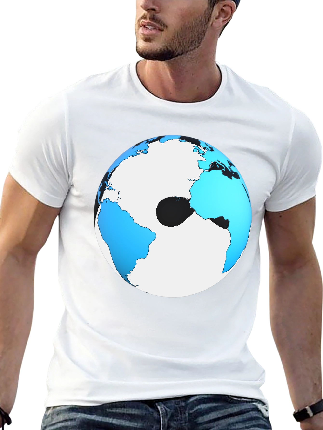 Earth Graphic Black T-Shirt