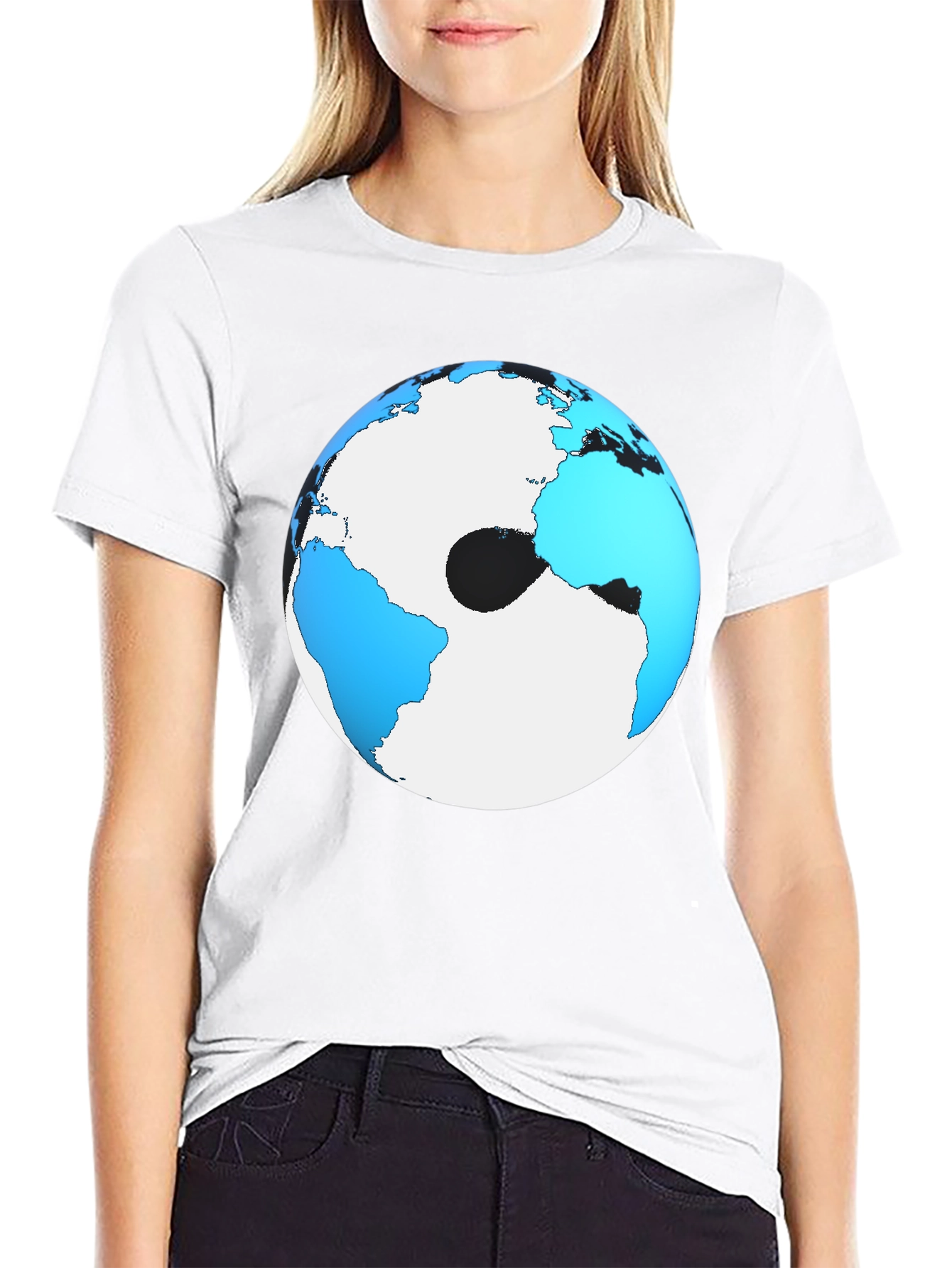 Earth Graphic Black T-Shirt