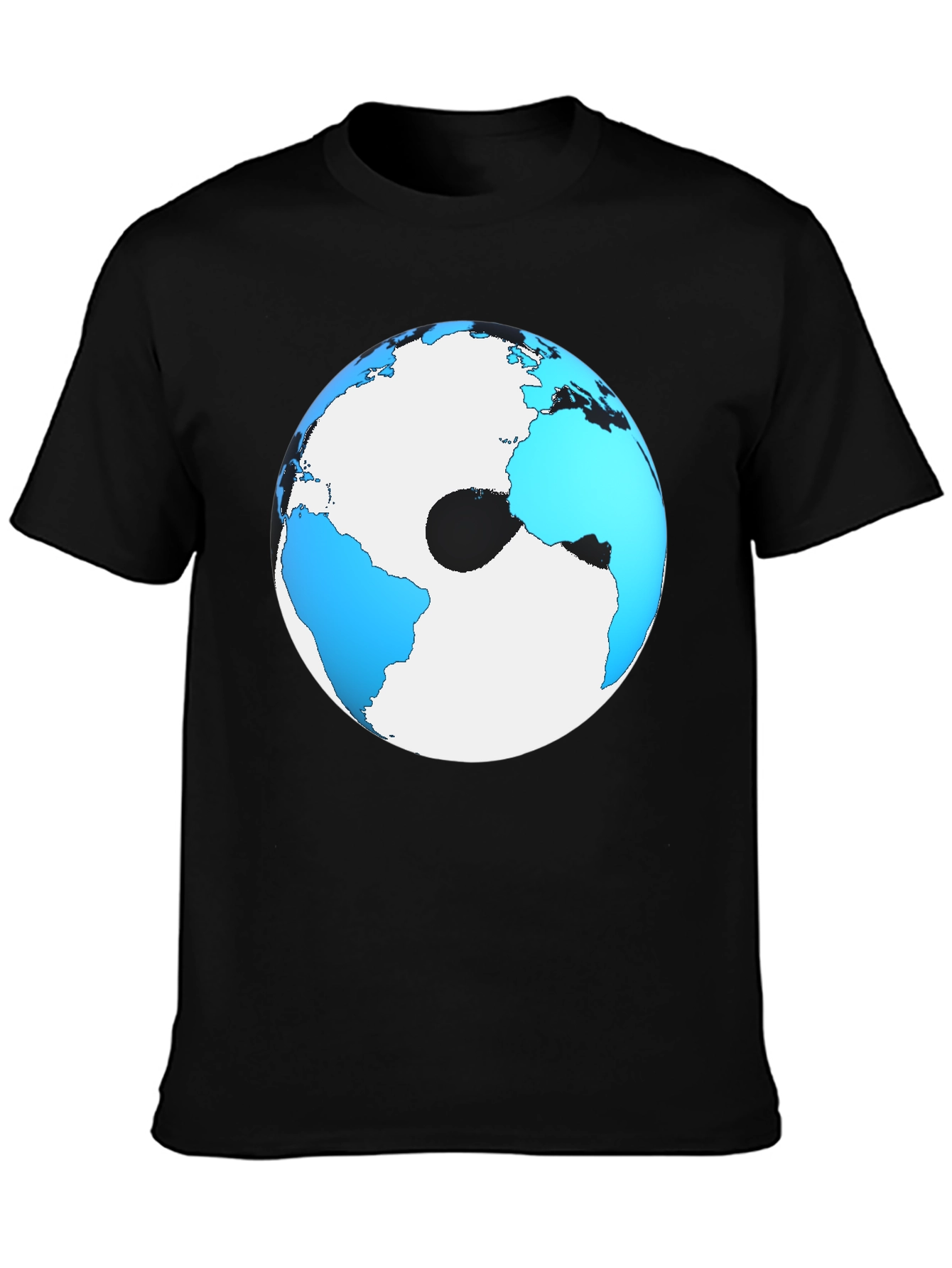 Earth Graphic Black T-Shirt