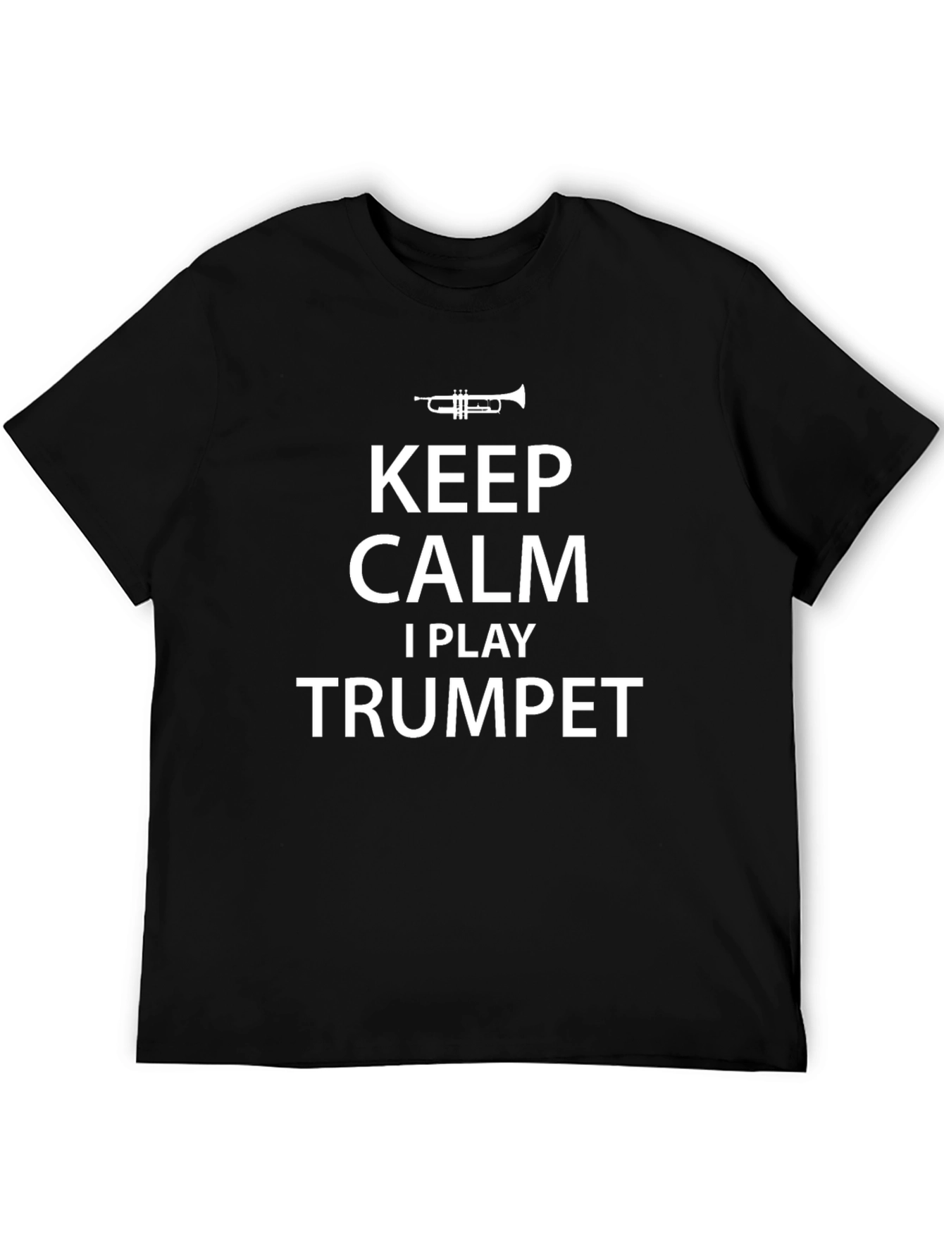 Keep Calm Trumpet Player Black T-Shirt