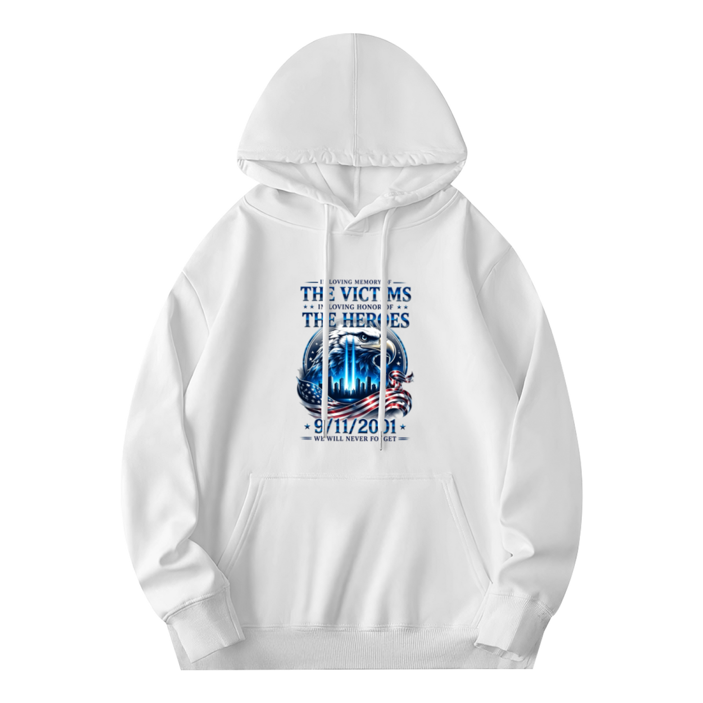 Honor Victims & Heroes 9/11 Memorial Eagle Graphic Hoodie