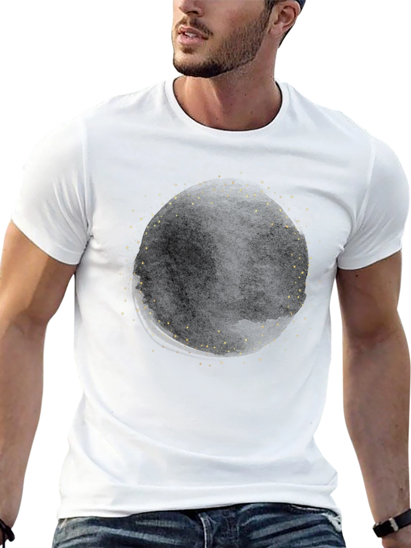 Cosmic Circle Black Tee