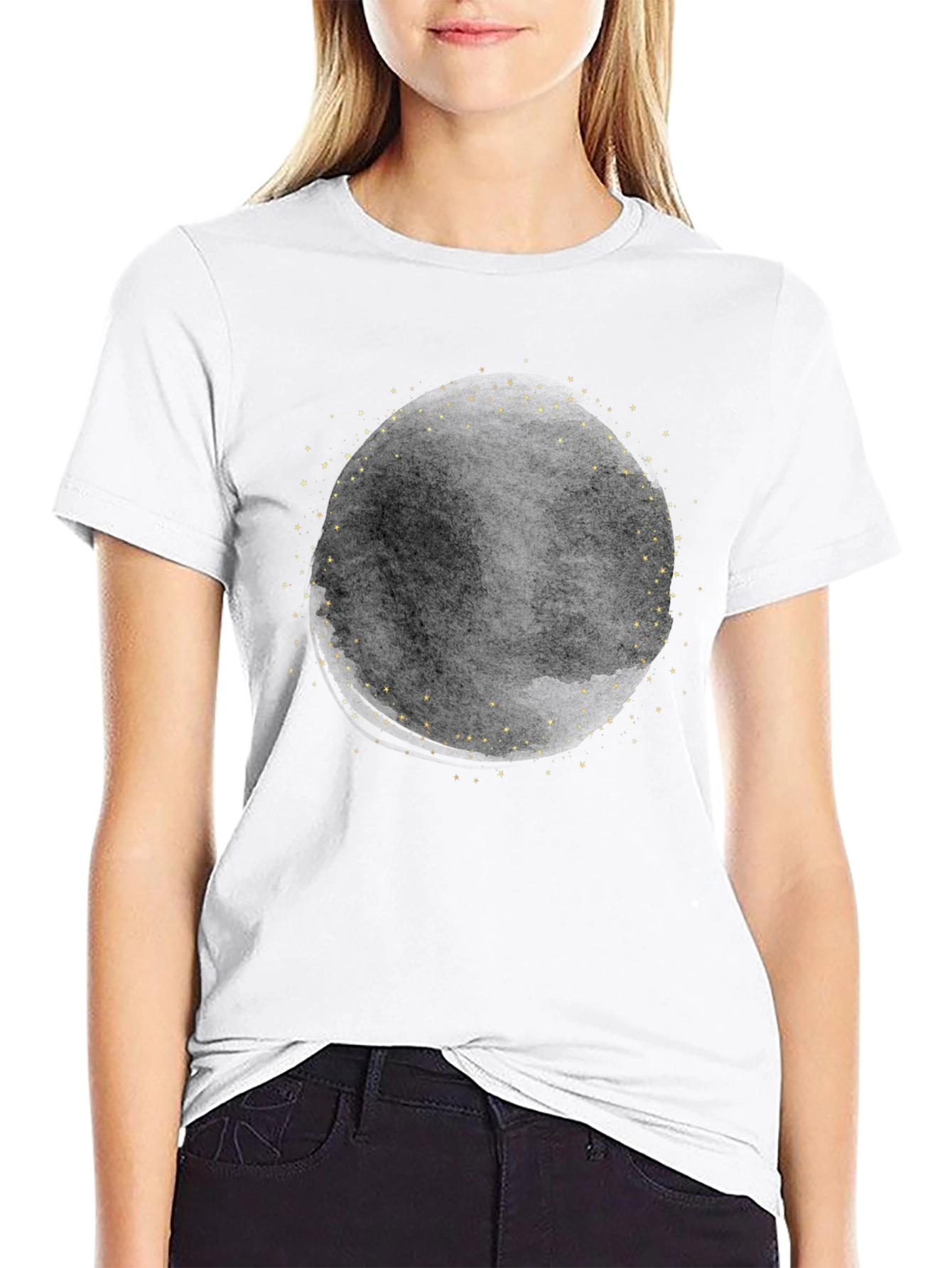 Cosmic Circle Black Tee