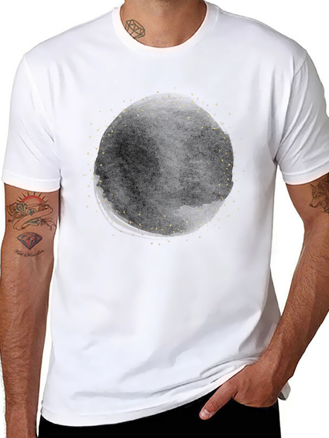 Cosmic Circle Black Tee