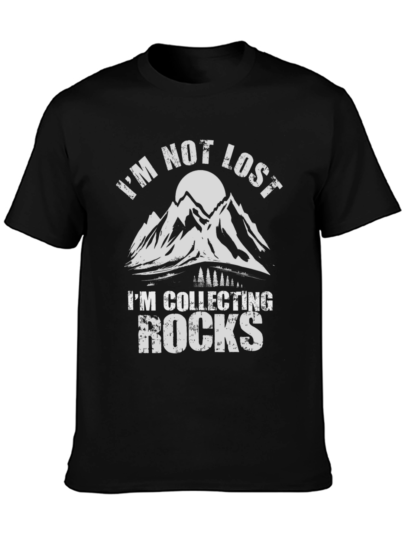 Im Not Lost Im Collecting Rocks Graphic T-Shirt
