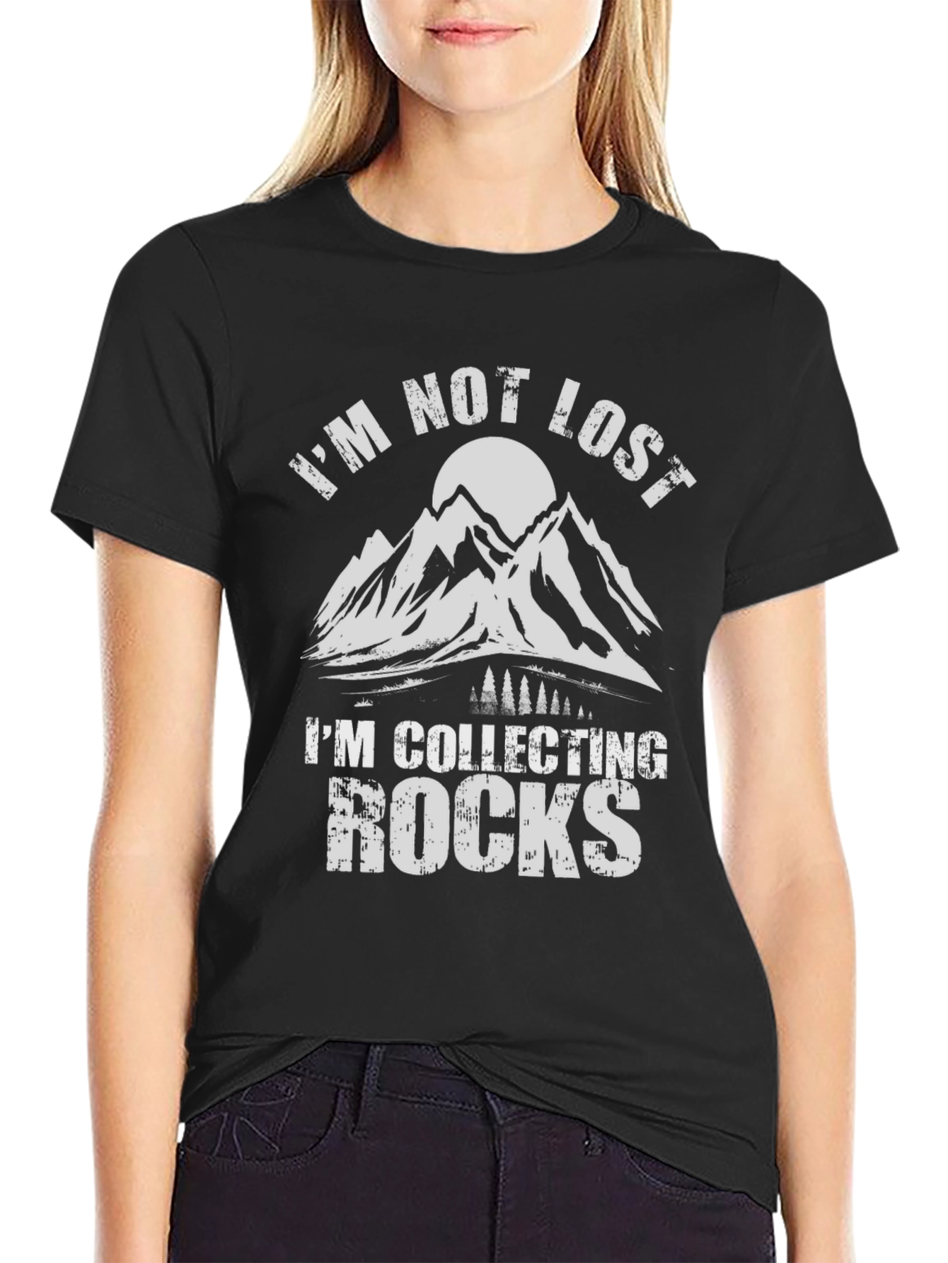 Im Not Lost Im Collecting Rocks Graphic T-Shirt