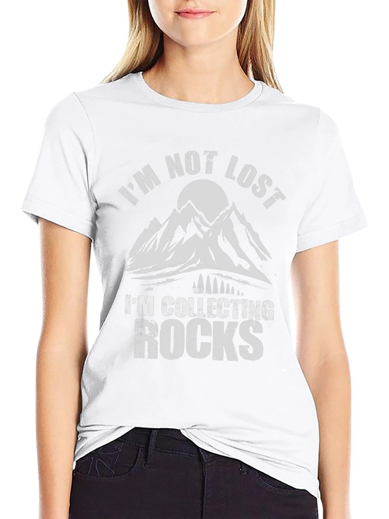 Im Not Lost Im Collecting Rocks Graphic T-Shirt