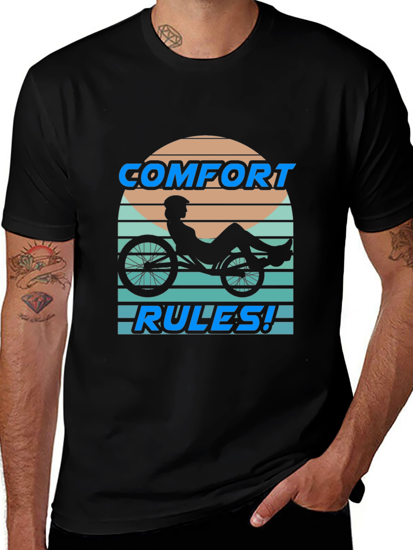 Comfort Rules Recumbent Bike T-Shirt