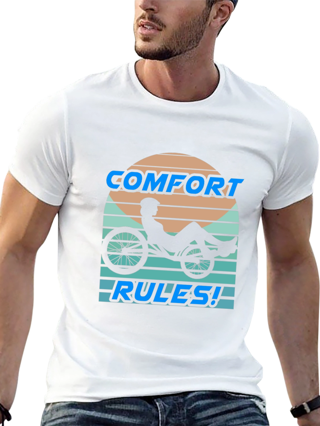 Comfort Rules Recumbent Bike T-Shirt