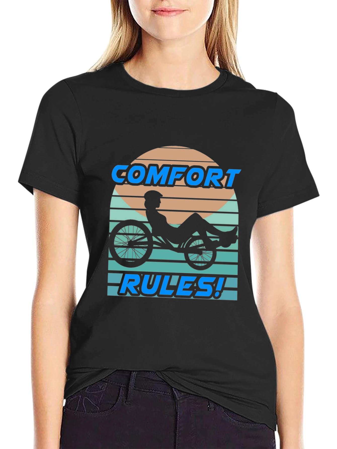 Comfort Rules Recumbent Bike T-Shirt