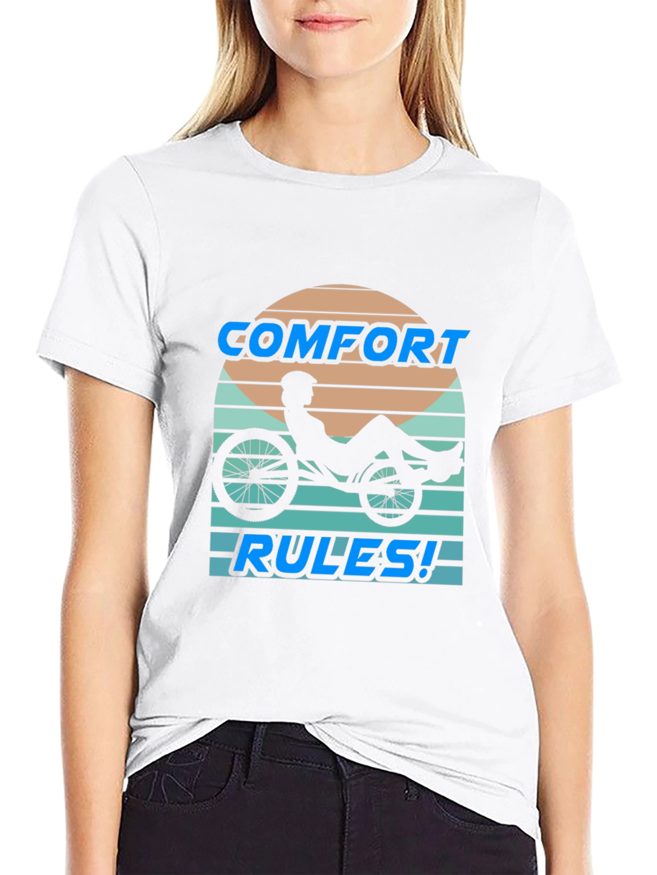 Comfort Rules Recumbent Bike T-Shirt
