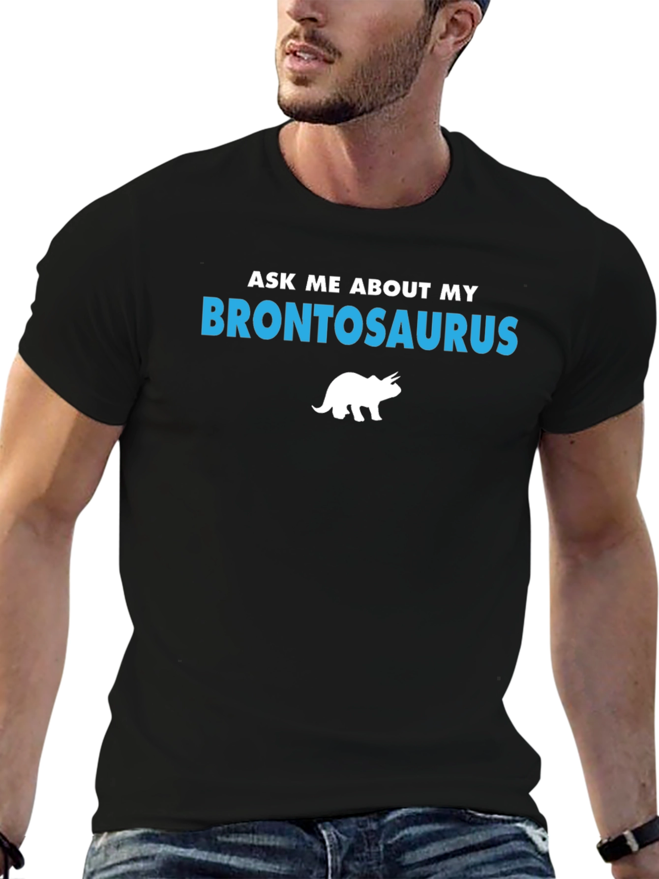 Brontosaurus T-Shirt: Funny Dinosaur Tee for Men