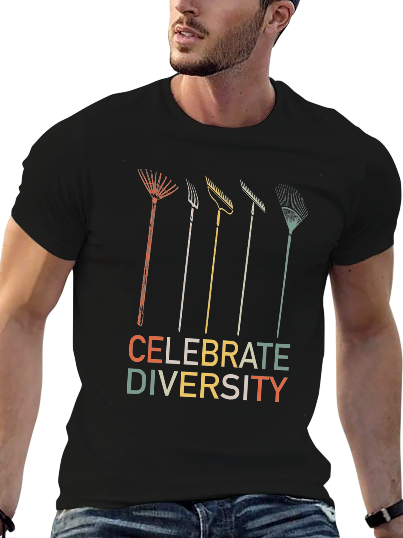 Celebrate Diversity Garden Tool Graphic Tee