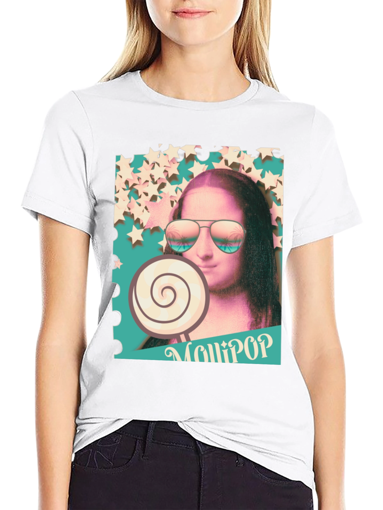 Mona Lisa Lollipop Graphic Tee
