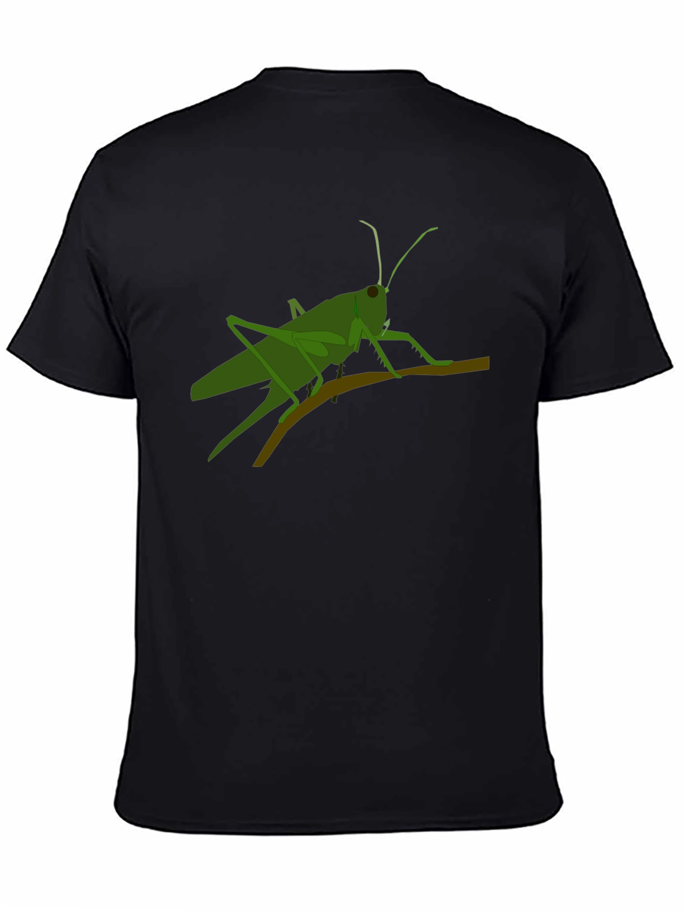 Grasshopper Graphic Tee - Black Cotton T-Shirt