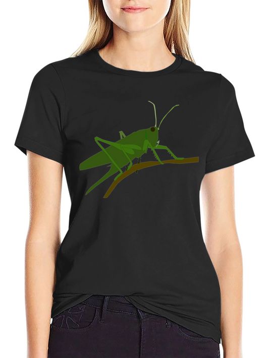 Grasshopper Graphic Tee - Black Cotton T-Shirt
