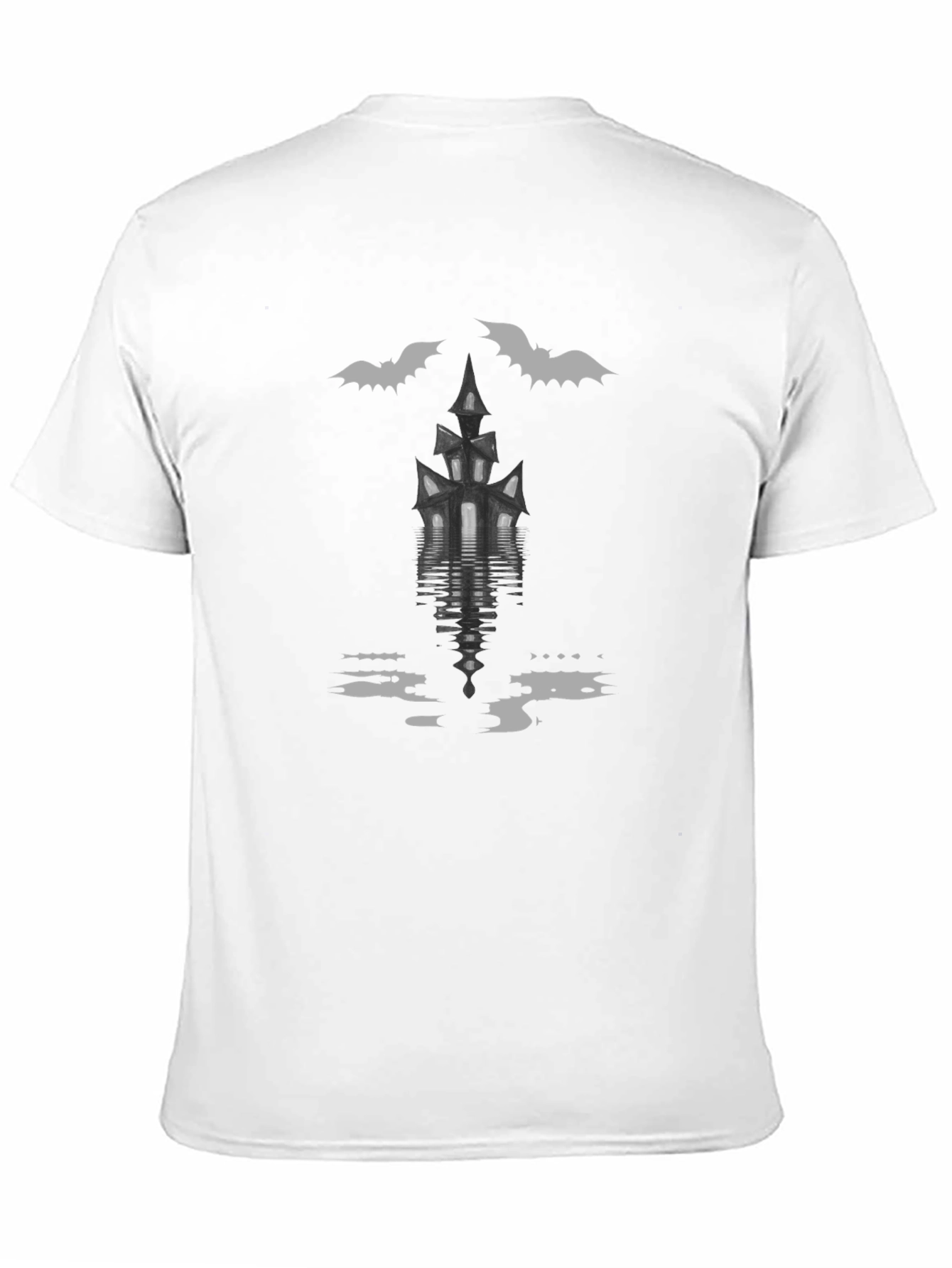 Spooky Haunted House Bats Halloween T-Shirt