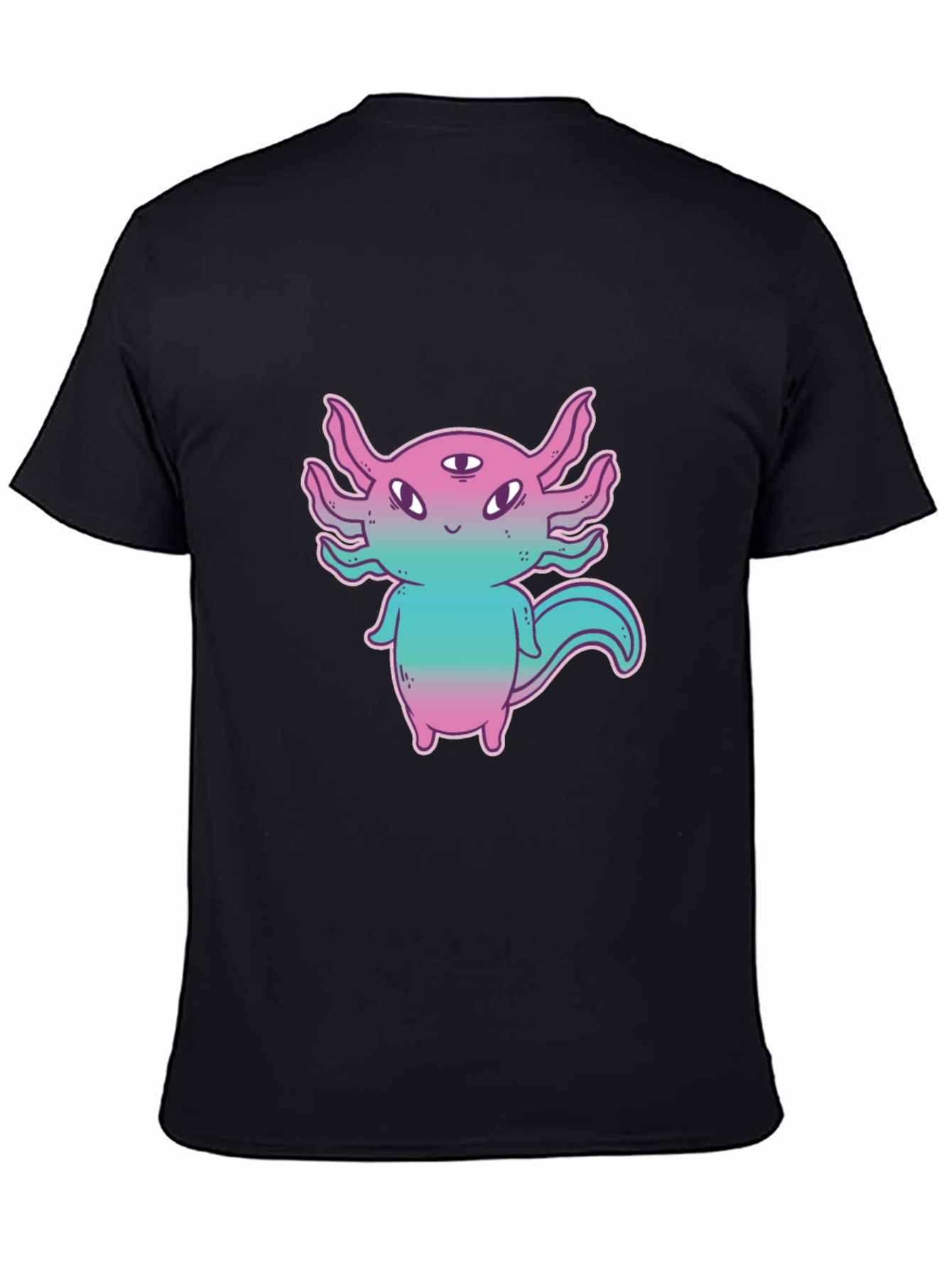 Axolotl Three-Eyed Monster Graphic T-Shirt