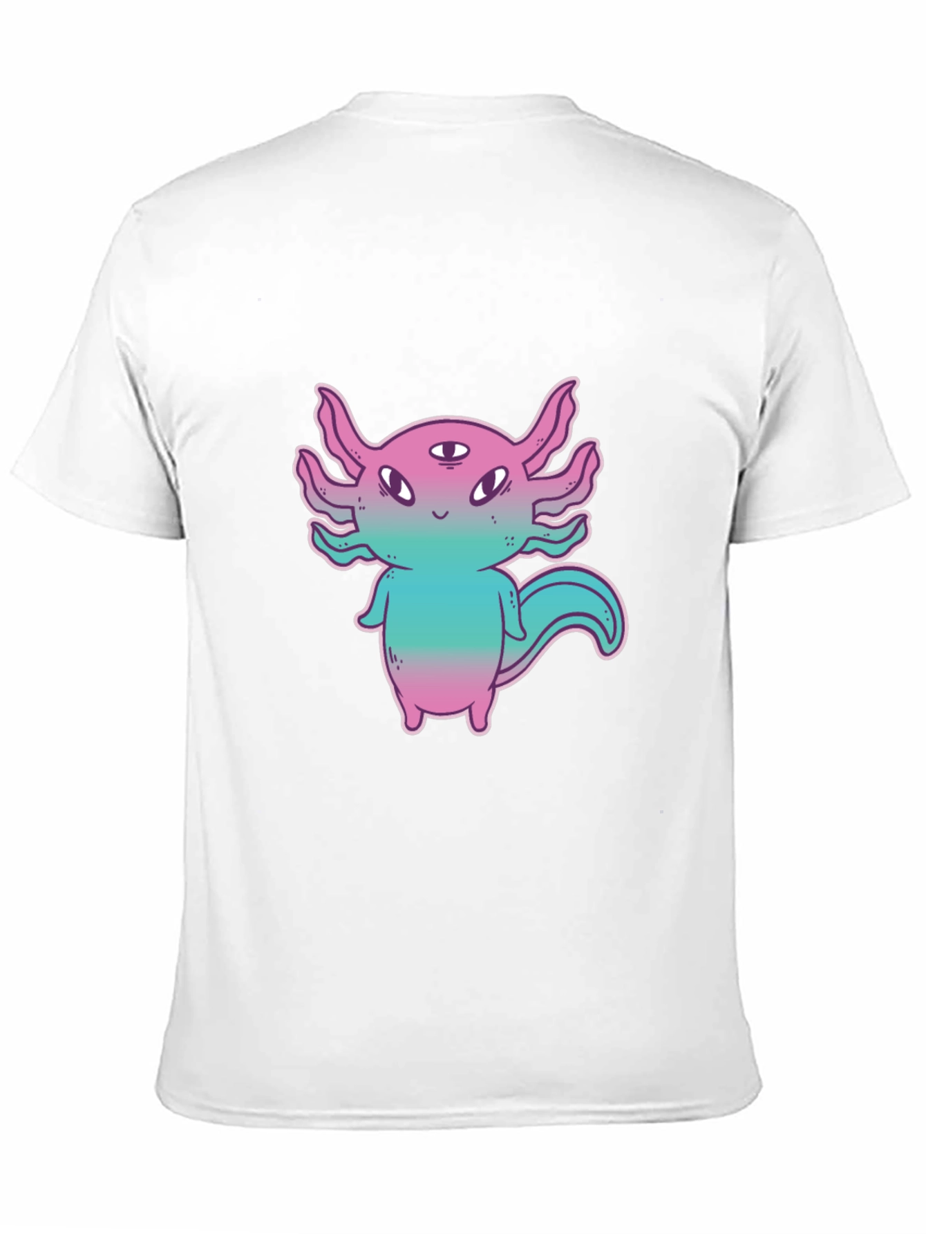 Axolotl Three-Eyed Monster Graphic T-Shirt