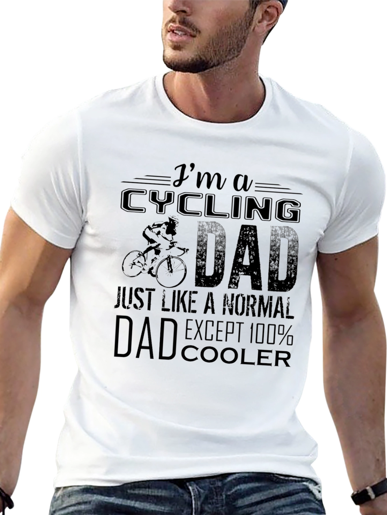 Cycling Dad T-Shirt - 100% Cooler Than Normal!