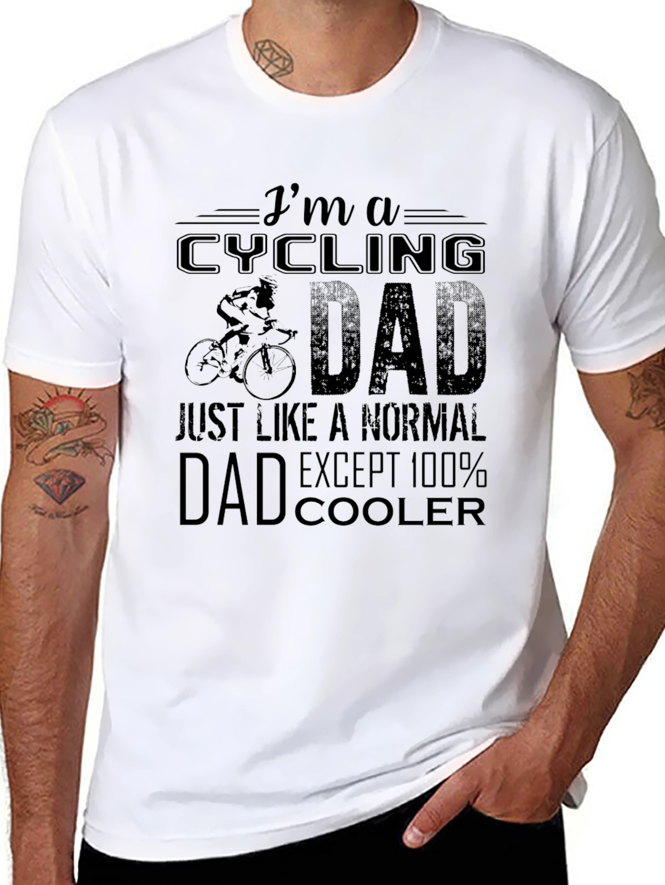 Cycling Dad T-Shirt - 100% Cooler Than Normal!