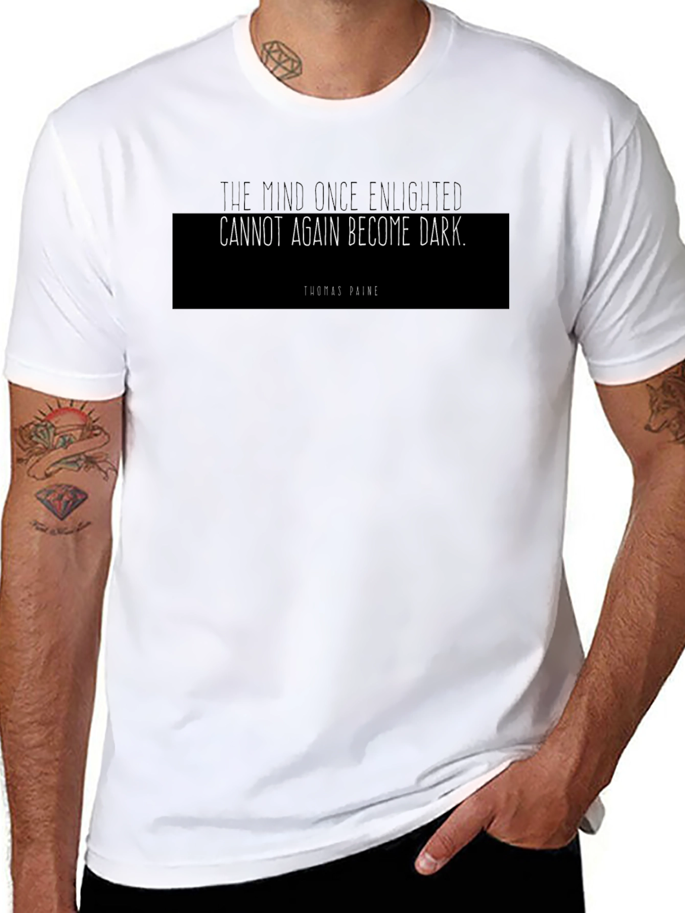 Enlightened Mind Thomas Paine Quote T-Shirt