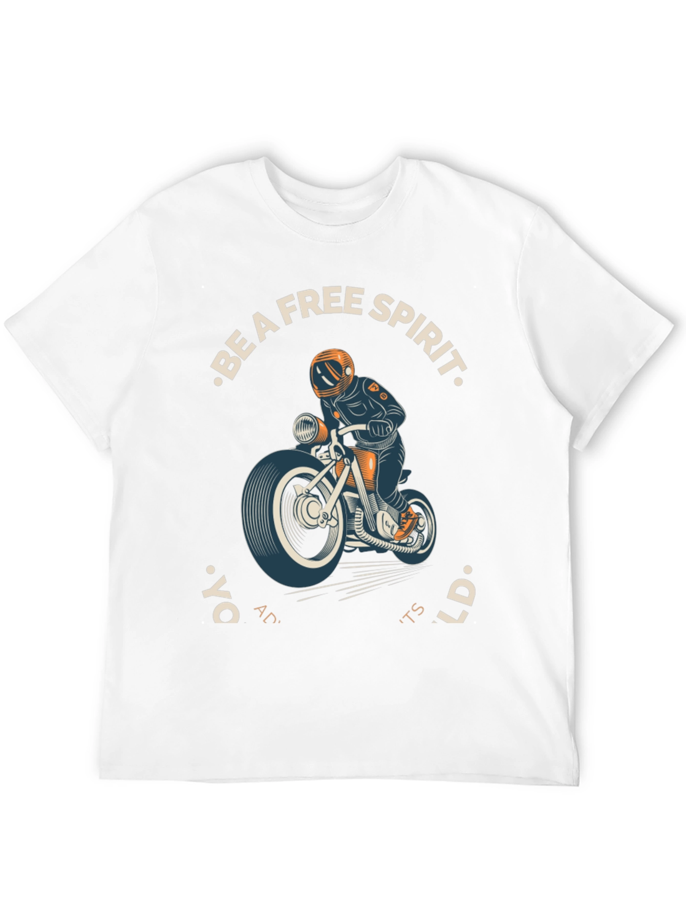 Free Spirit Motorcycle Graphic T-Shirt