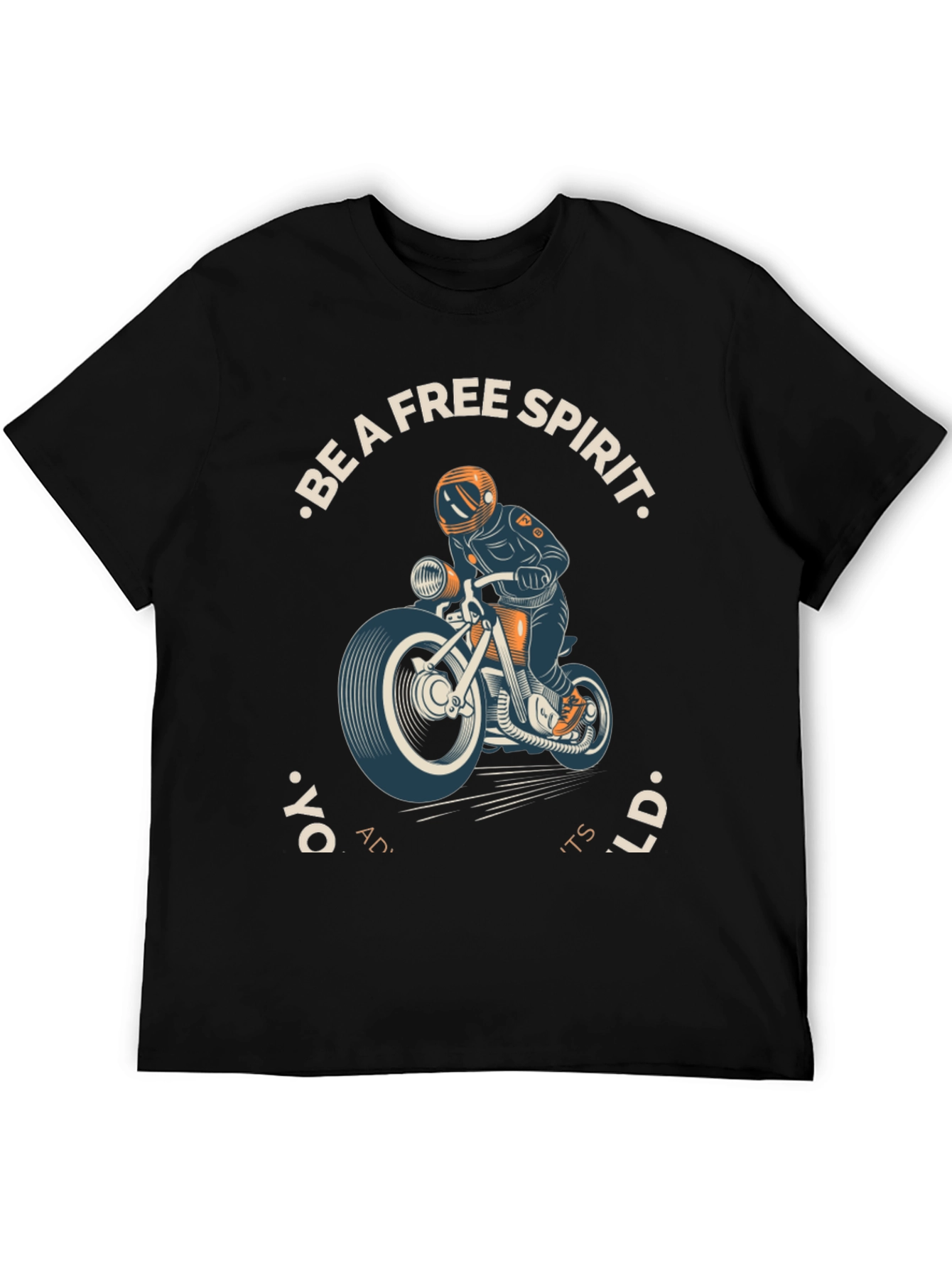 Free Spirit Motorcycle Graphic T-Shirt