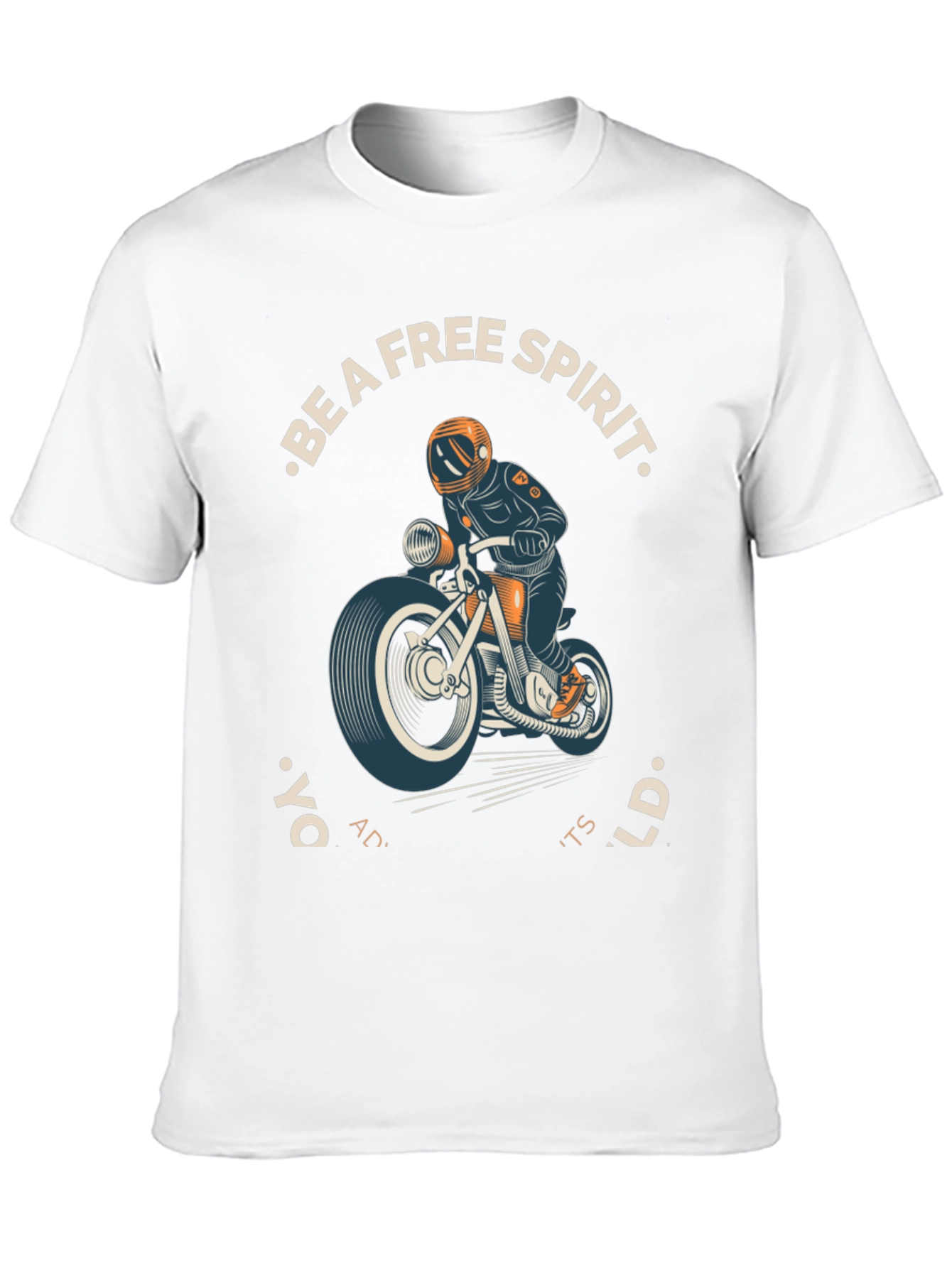 Free Spirit Motorcycle Graphic T-Shirt