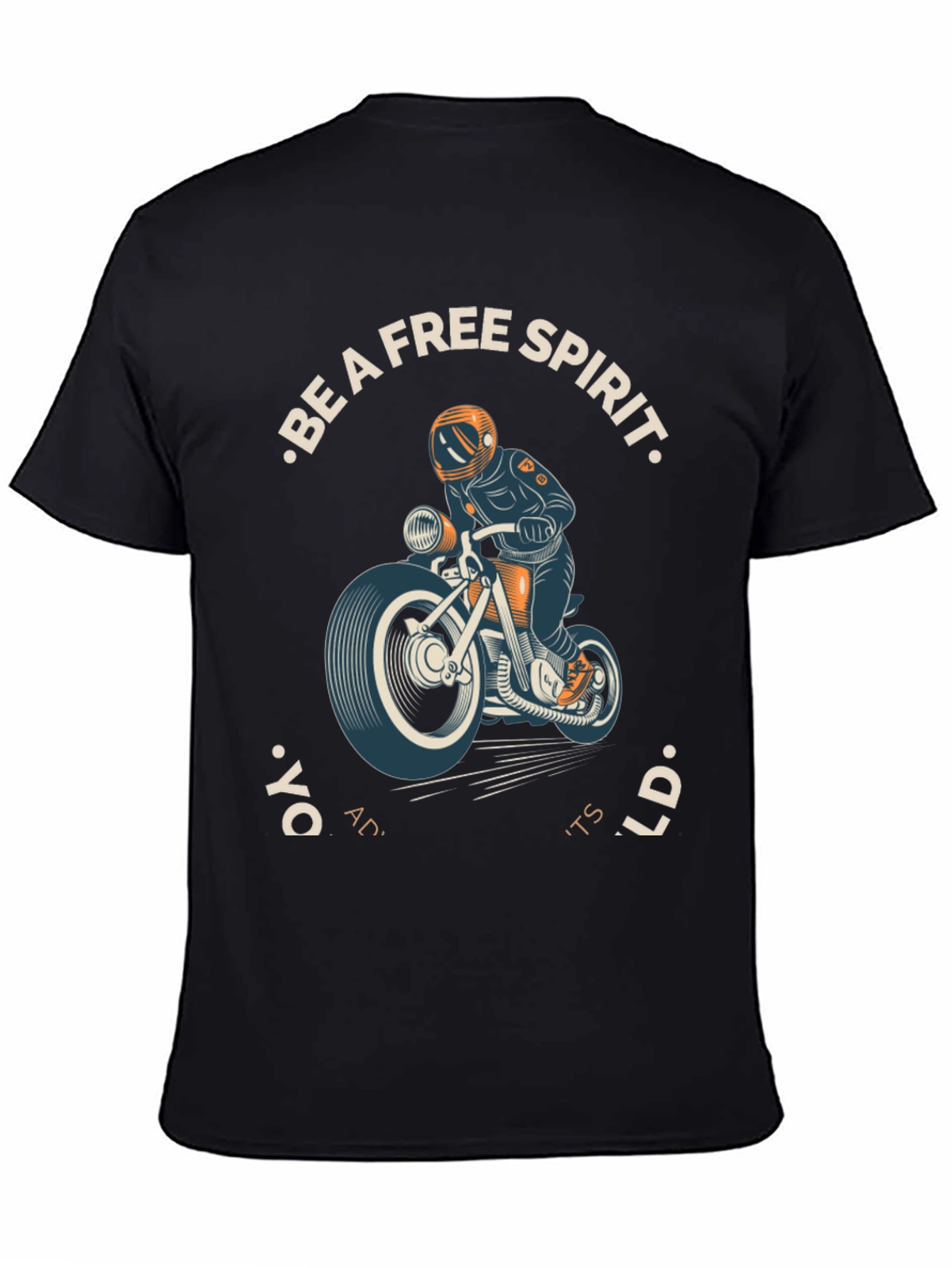 Free Spirit Motorcycle Graphic T-Shirt