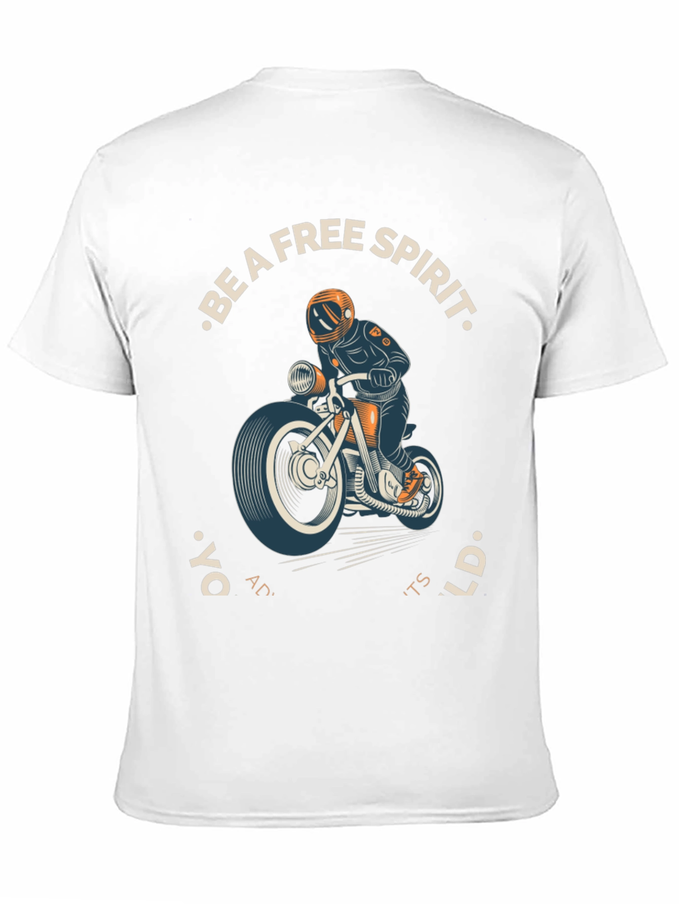 Free Spirit Motorcycle Graphic T-Shirt