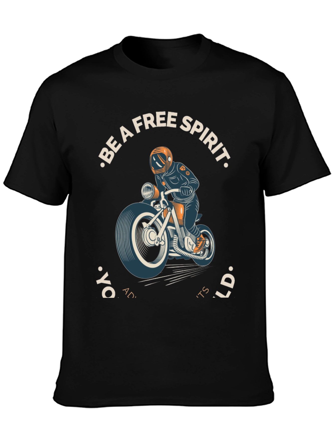 Free Spirit Motorcycle Graphic T-Shirt