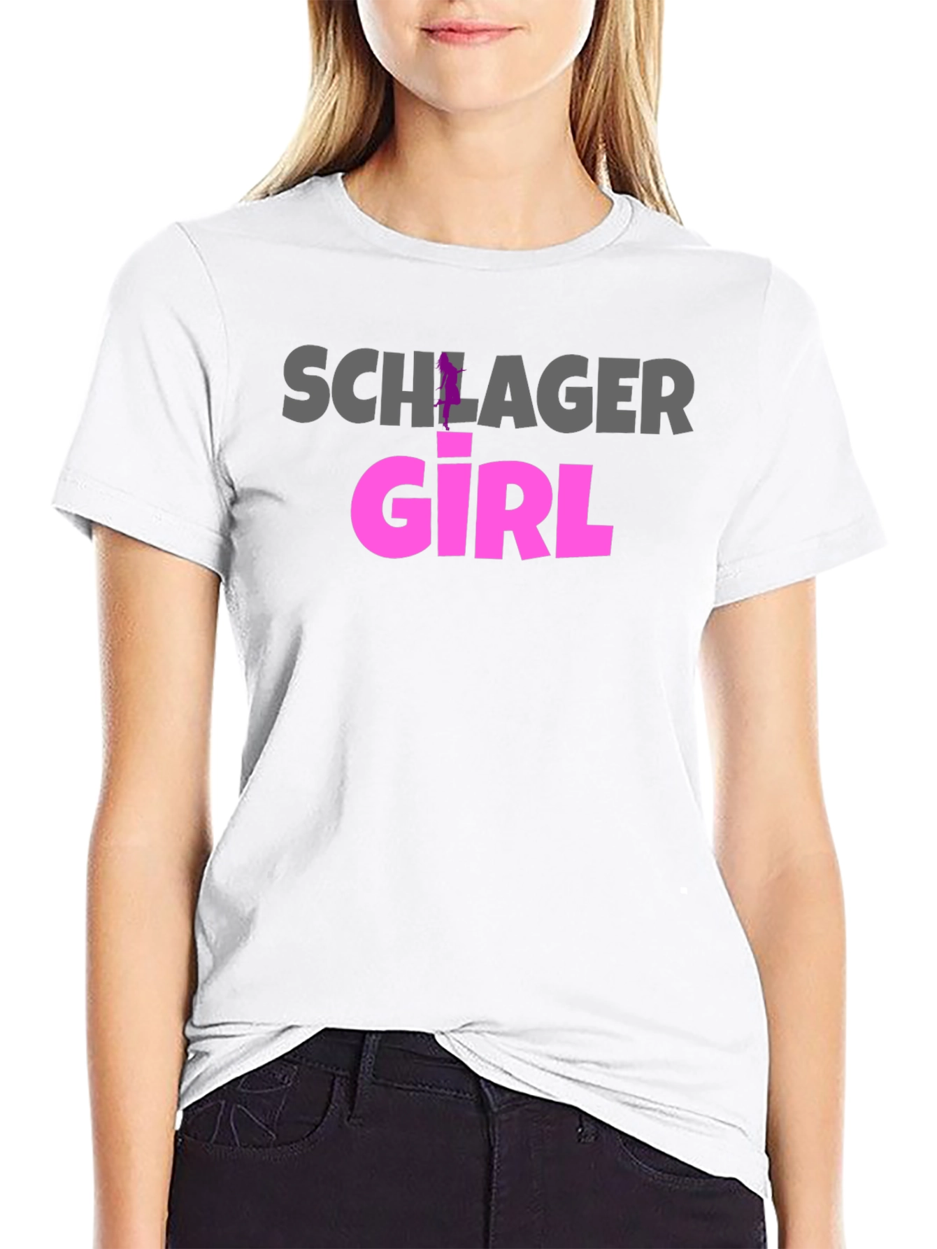 Schlager Girl T-Shirt - Fun Pop Music Tee
