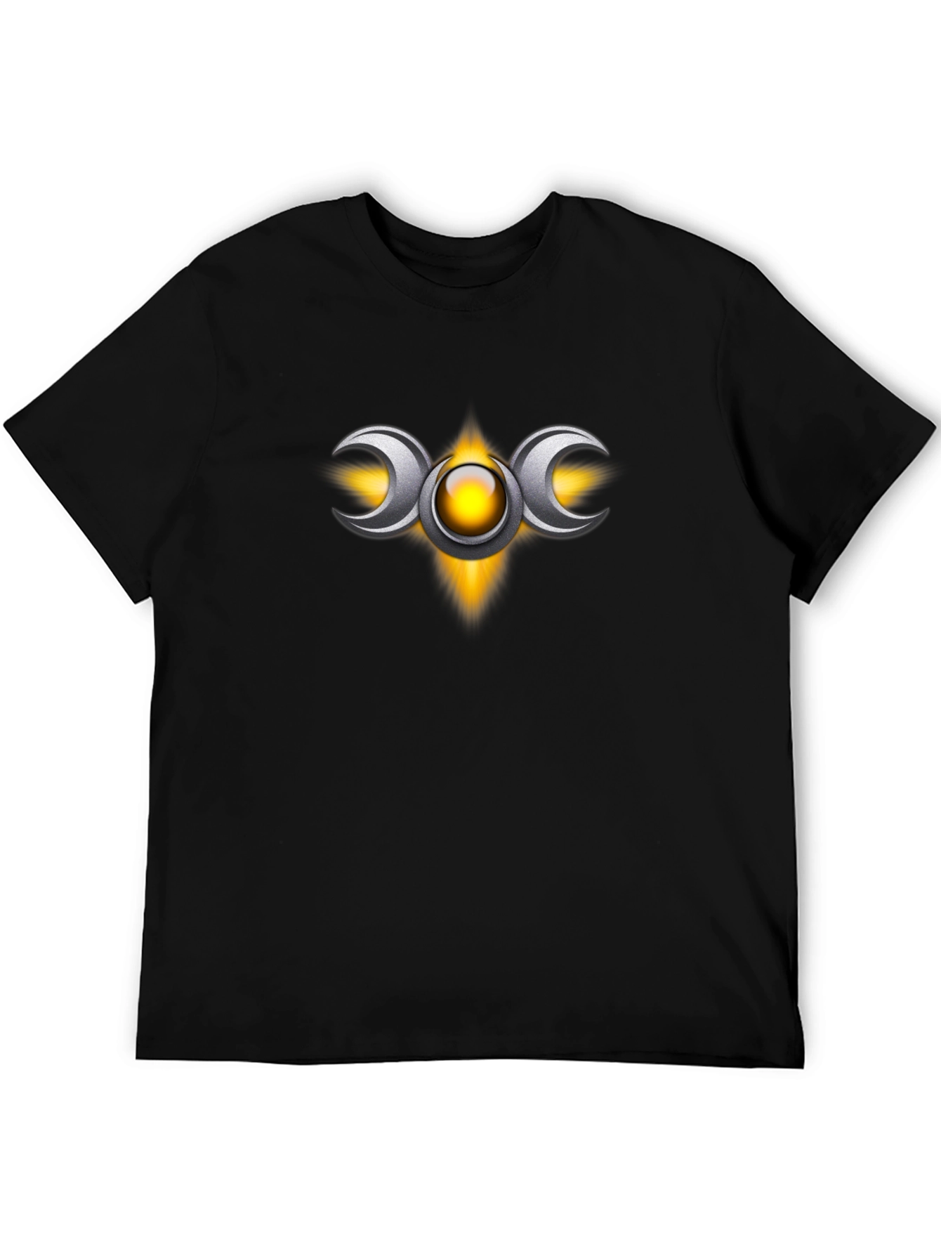 Triple Moon Goddess T-Shirt - Black