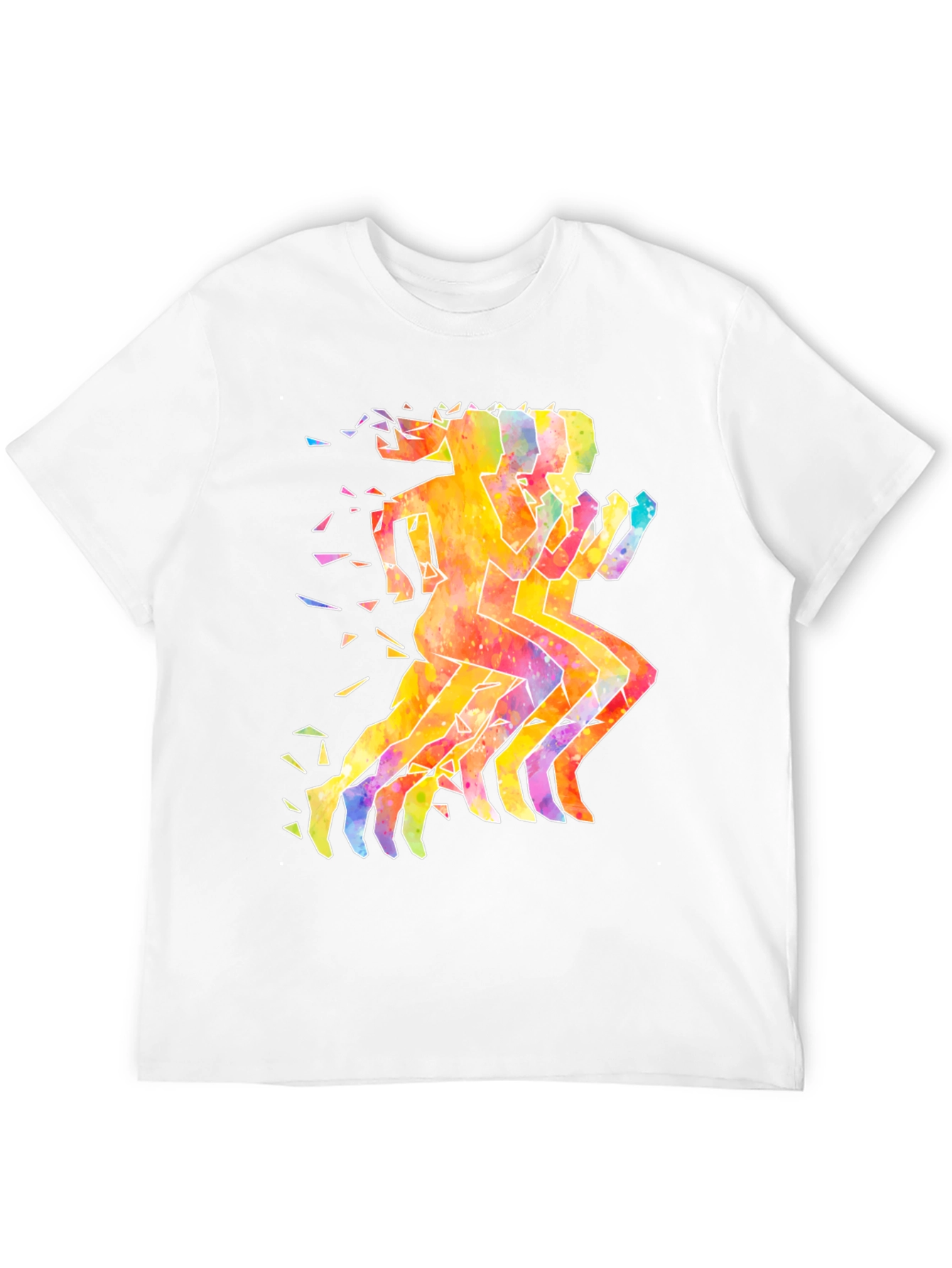Watercolor Runners Graphic T-Shirt